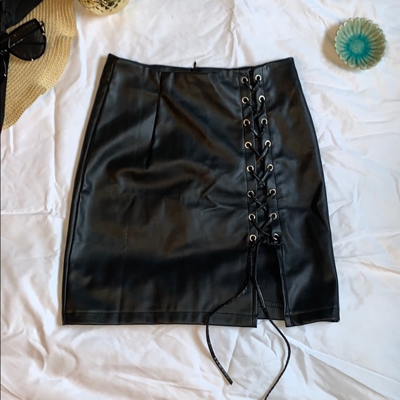 Dresses & Skirts - Faux leather skirt